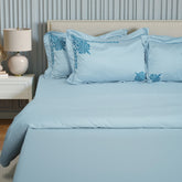 Story Premium Bedsheet (Sky Blue)