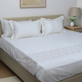 Lagoon Premium Bedsheet (White)